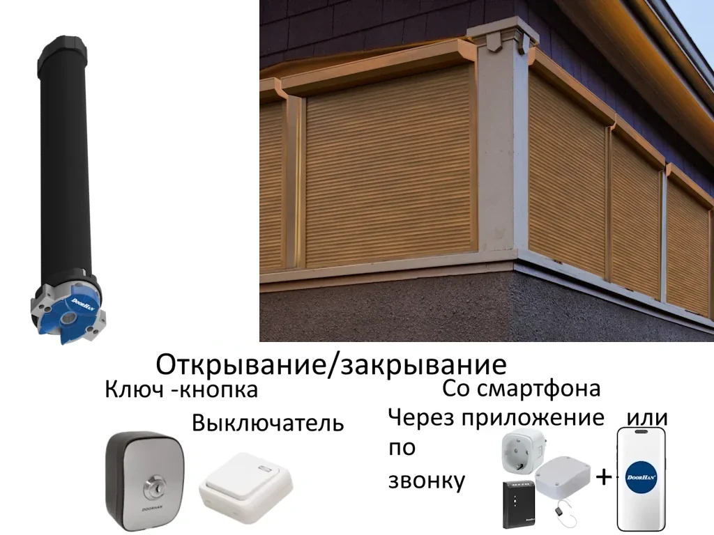 Рольставни с электроприводом